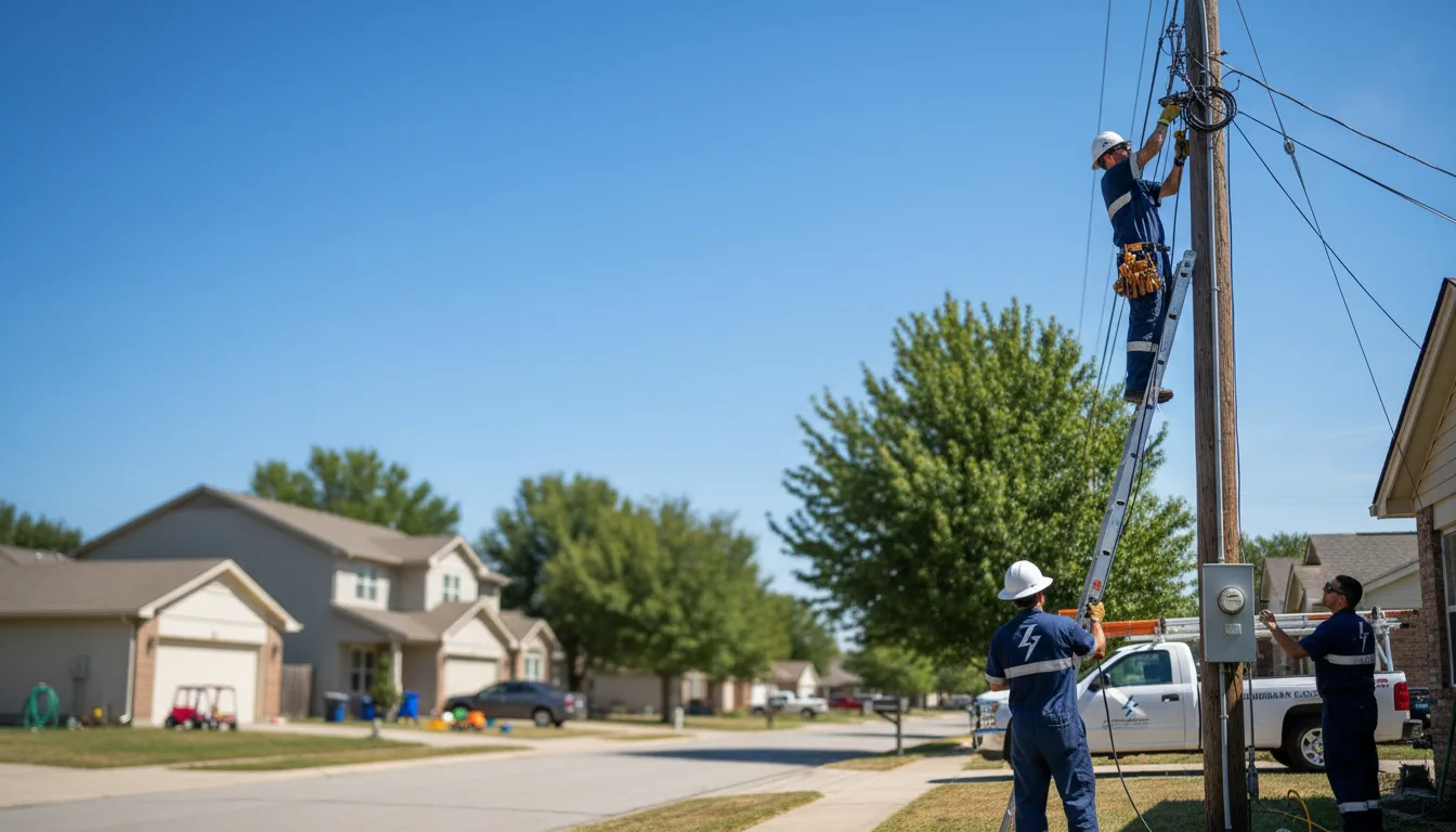 Residential electrician providing installation services in Alma, NE